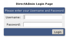 1 logi w panelu directadmin