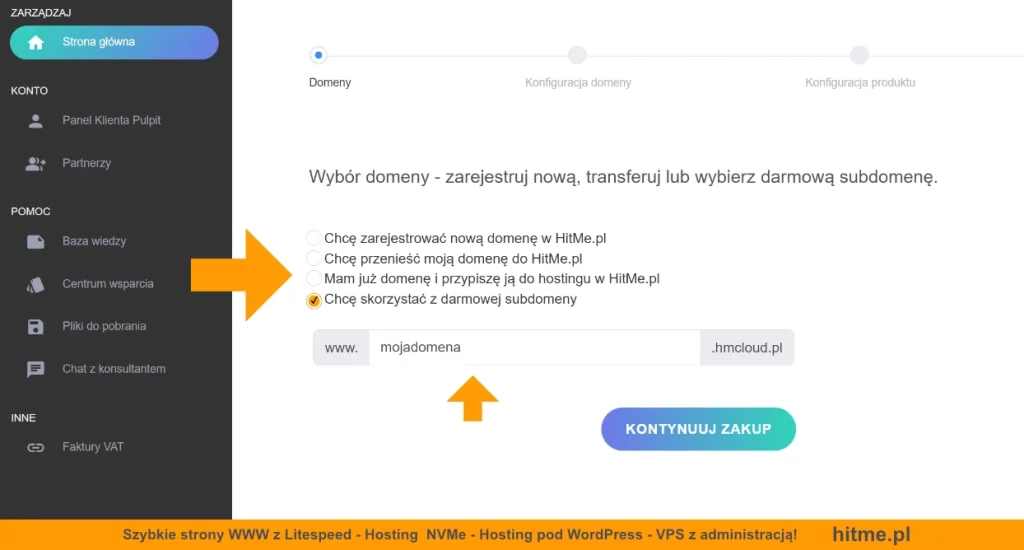 hosting wordpress domena