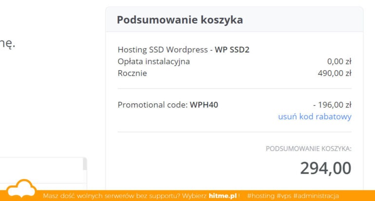 koszyk kod rabatowy