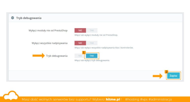 Debug prestashop