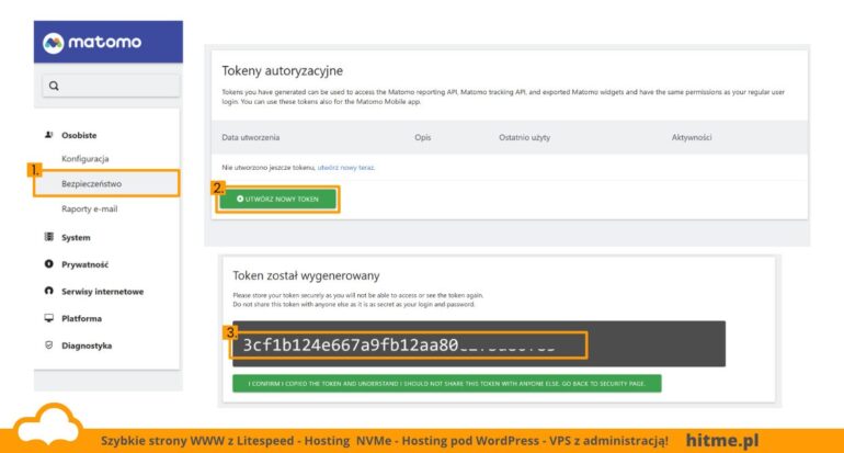matomo access token
