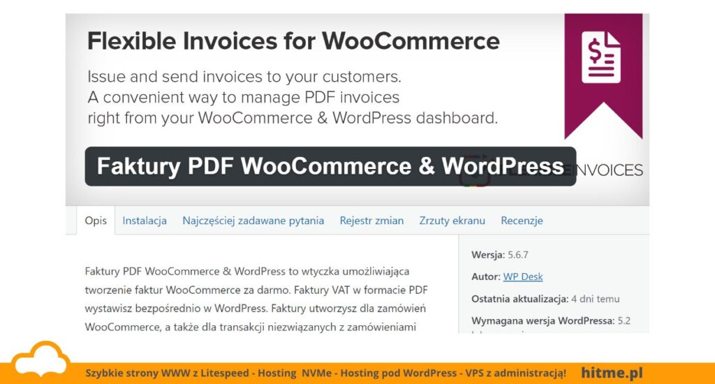faktury woocommerce