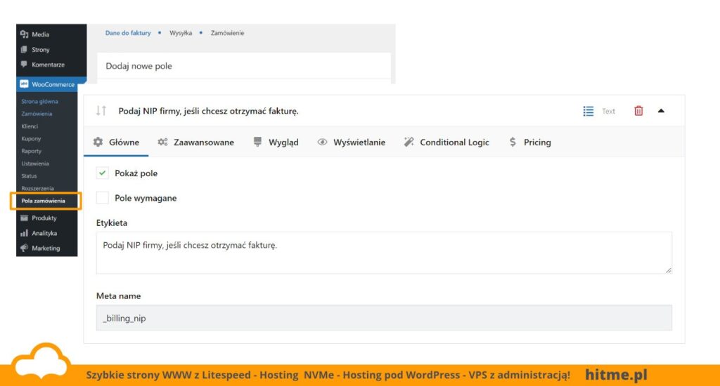 pole nip woocommerce