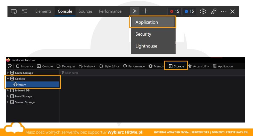 cookies storage edge firefox
