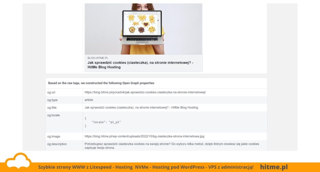 Narzędzie Sharing Debugger od Meta.
