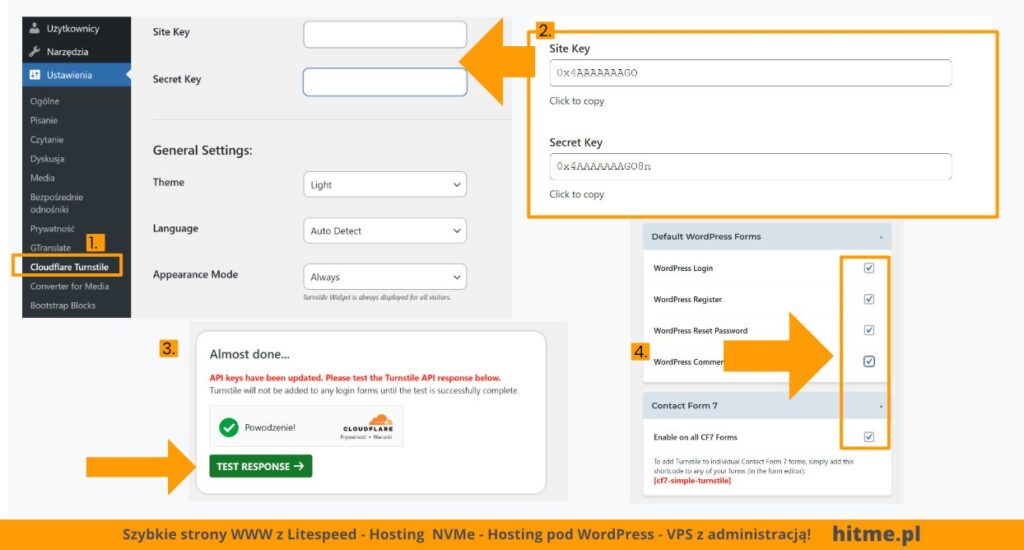 integracja cloudflare turnstile