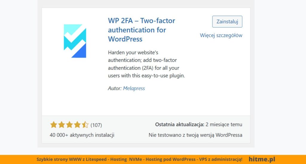 wordpress wtyczka 2fa