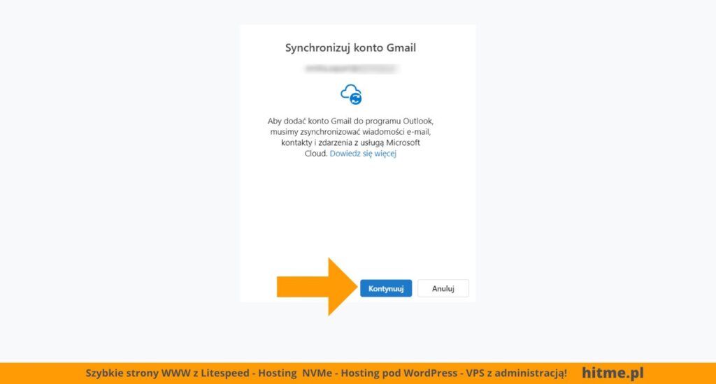 outlook synchronizacja gmail