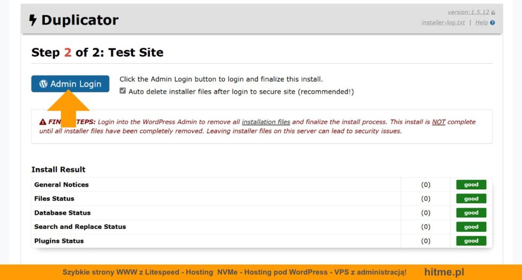 wordpress admin login