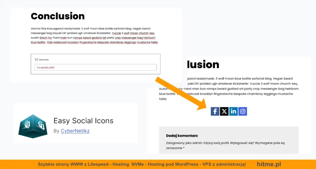 wordpress easy social icons