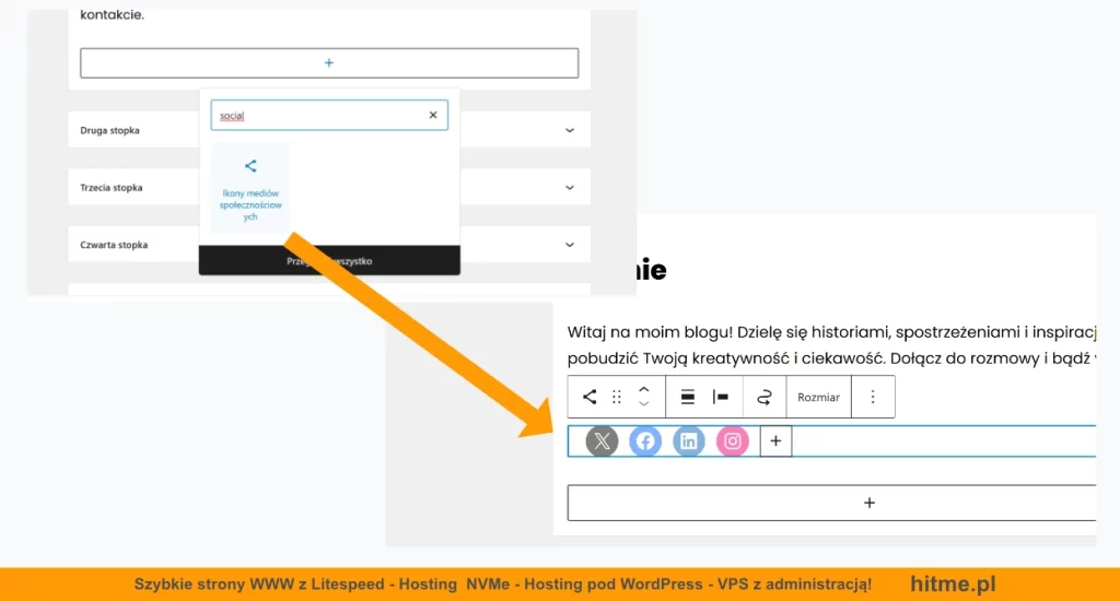 wordpress ikony mediow spolecznosciowych