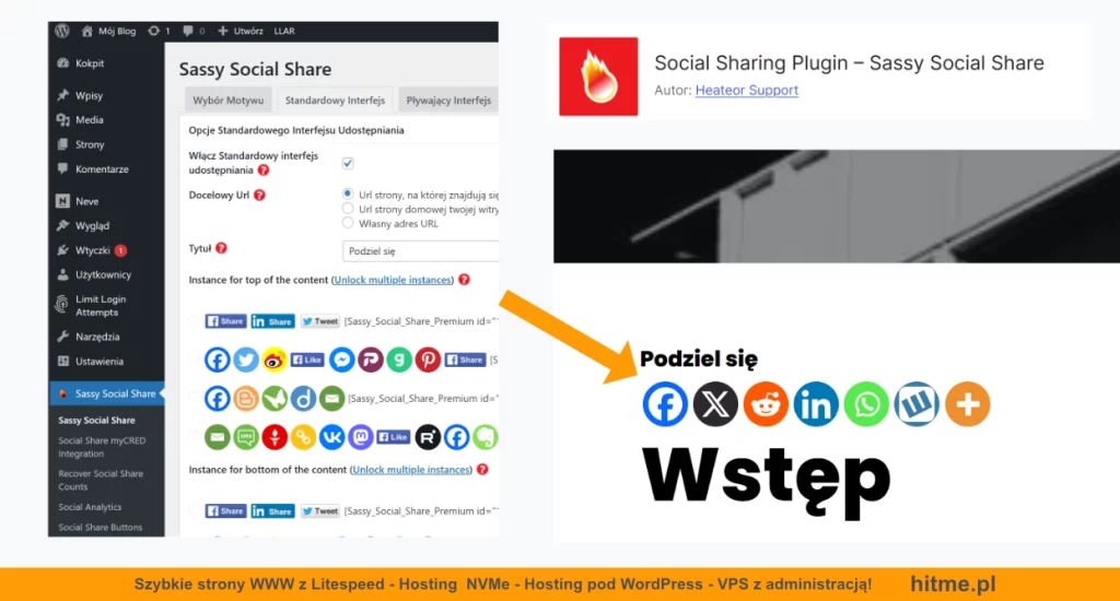 wordpress sassy social share
