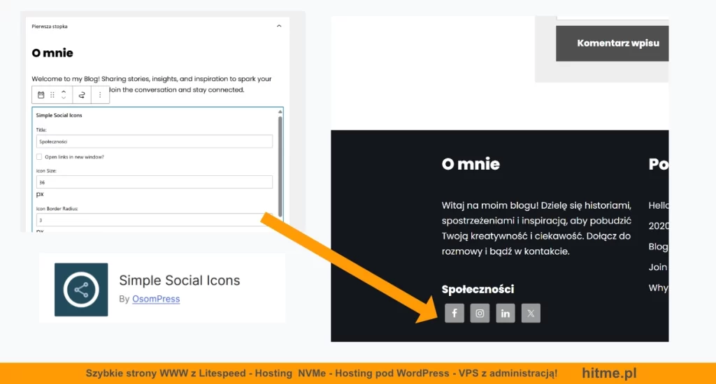 wordpress simple social icons