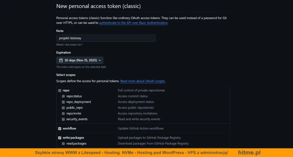 github access token
