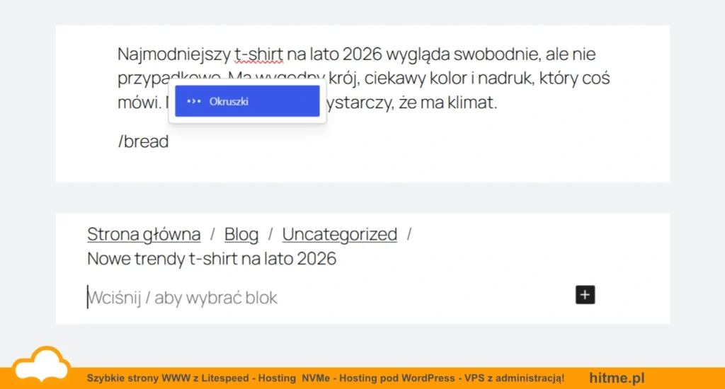wordpress 7 0 okruszki blok