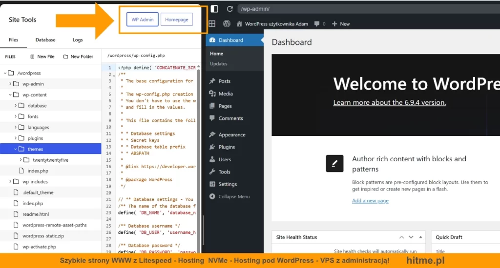 my wordpress net kokpit