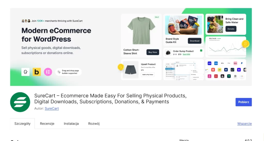 wordpress surecart e commerce